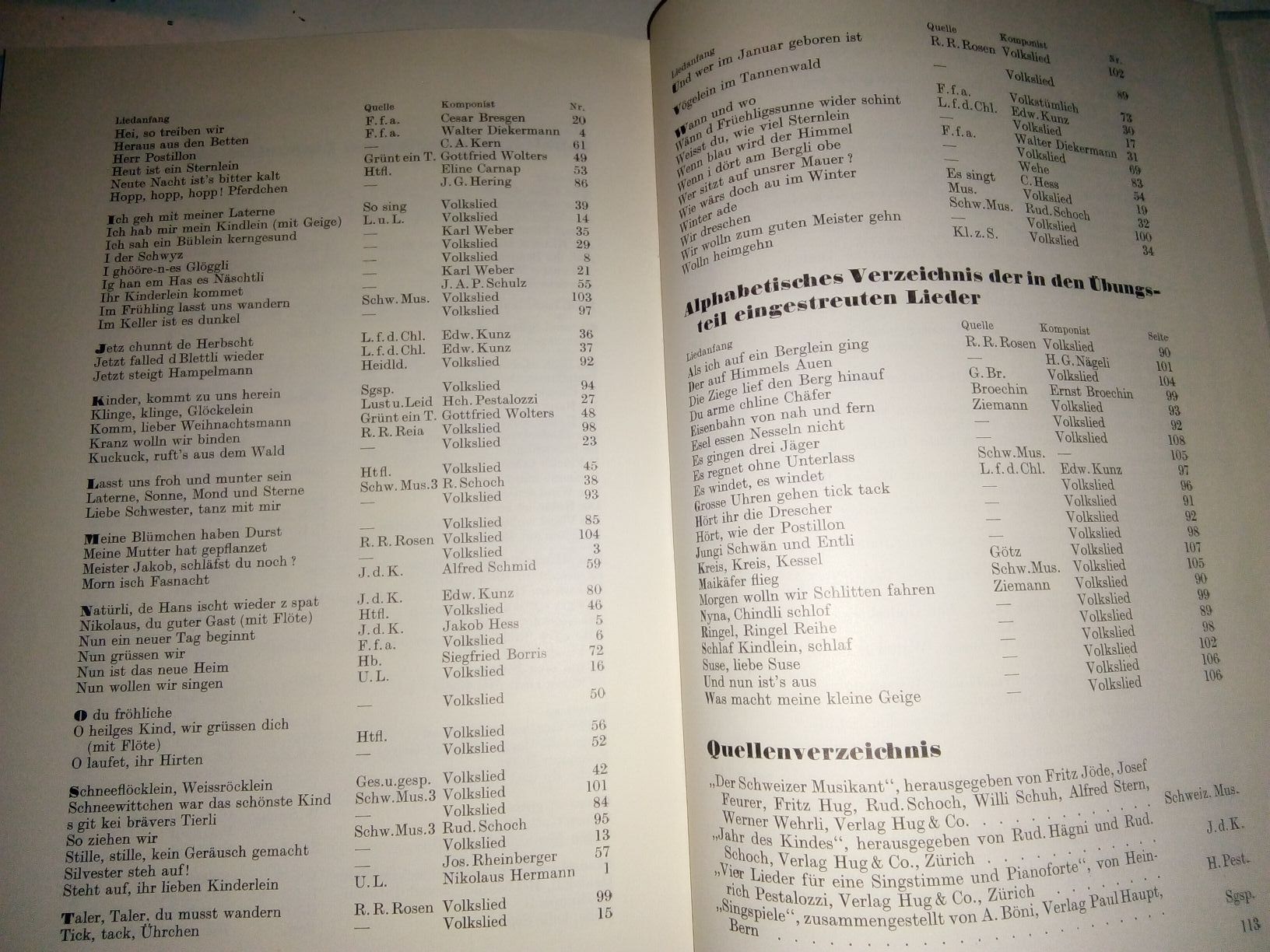 Libri: Schweizer Singbuch - Unterstufe  6.unveränderte Auflage 1962 – Usato da St. Gallen venduto da elk2020 4