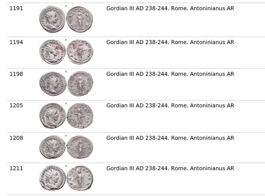 Tutti le monete: GORDIAN III Antonininaus – Usato da La Sarraz venduto da classicworldcoins 1