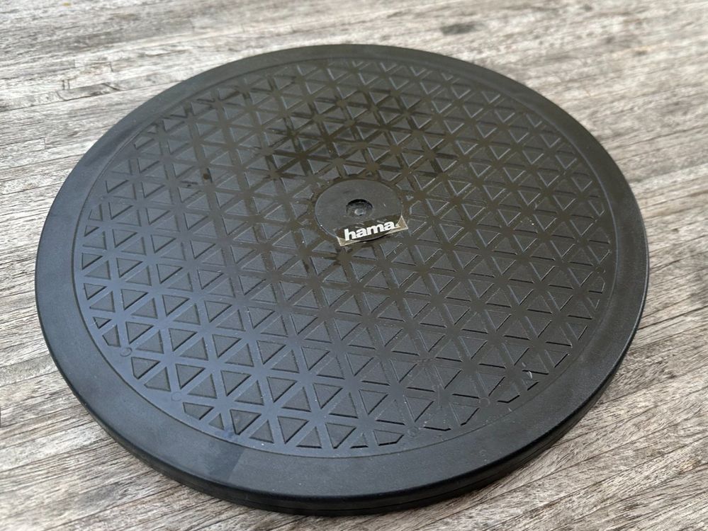 Plateau Tournant Noir De 7,6 Cm Avec Roulements à Billes En Acier De 90