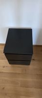 IKEA Nachtkästchen schwarz 2 Schubladen B 40cm H 56cm