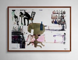 Bar Pub Club Modern Art Kunst Expressionismus Alkohol Bild