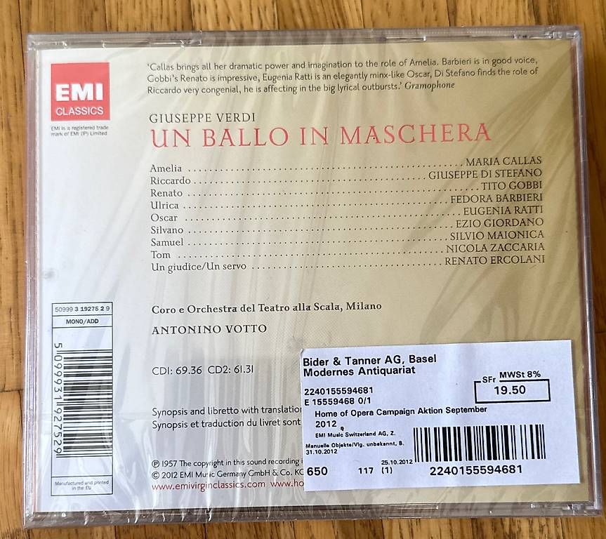 CDs: CD | un Ballo in Maschera – D'occasion à Münchenstein par th_bl 1