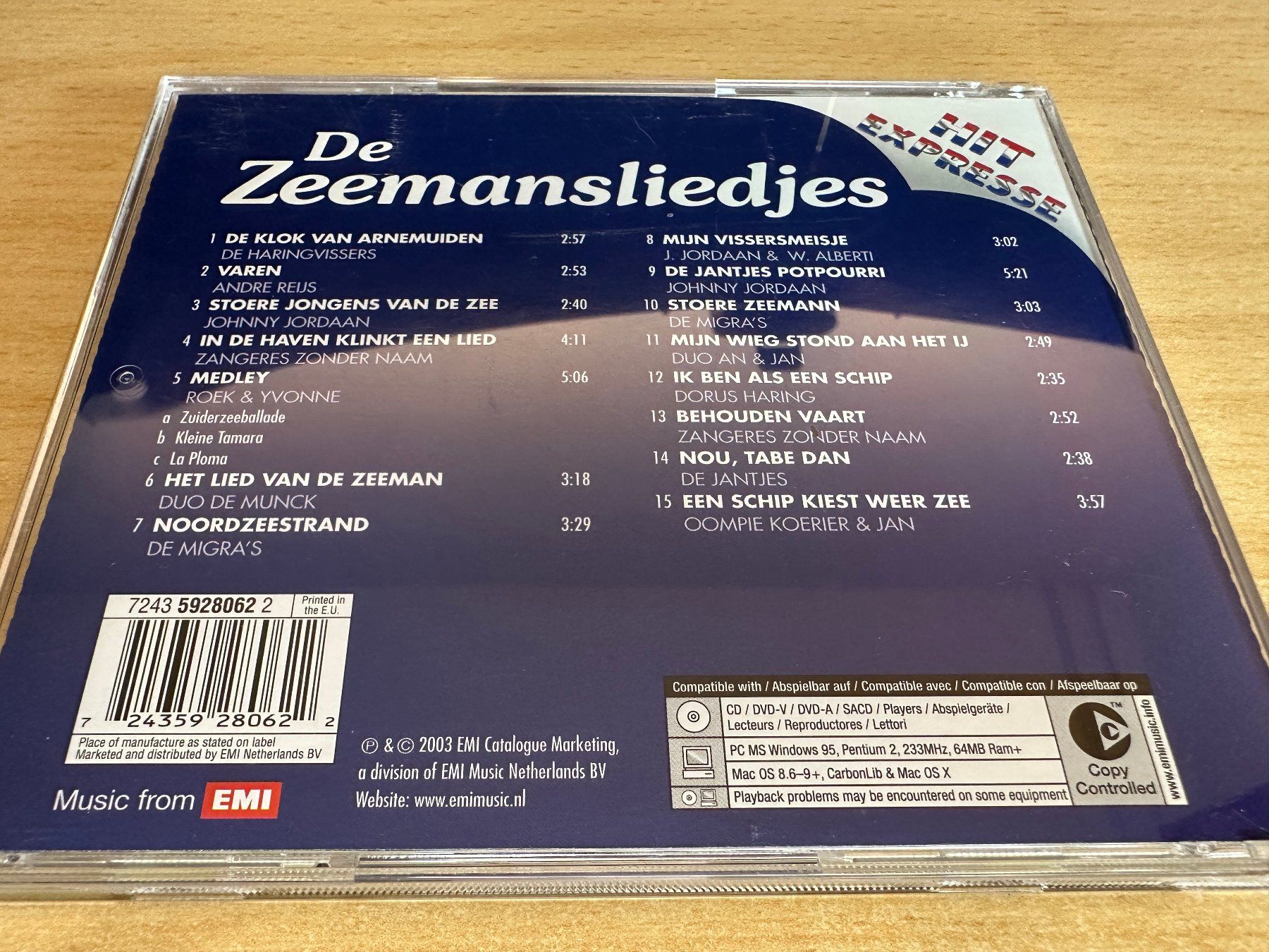 CD: Various – De Zeemansliedjes – Usato da Rikon im Tösstal venduto da Alpenmutz 1