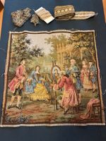 Gobelin-Wandbehang (Tapisserie) inkl. 3 Spitzen-Zierbänder