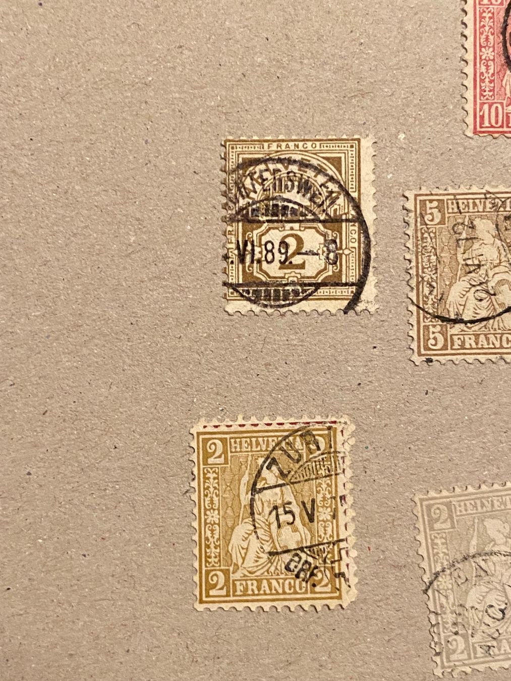 Tutti i francobolli: Lot, 7 Briefmarken – Usato da Aarau venduto da hilde47 1