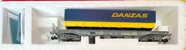 H0/DC Roco 46347 Hupac Taschenwagen Danzas in OVP