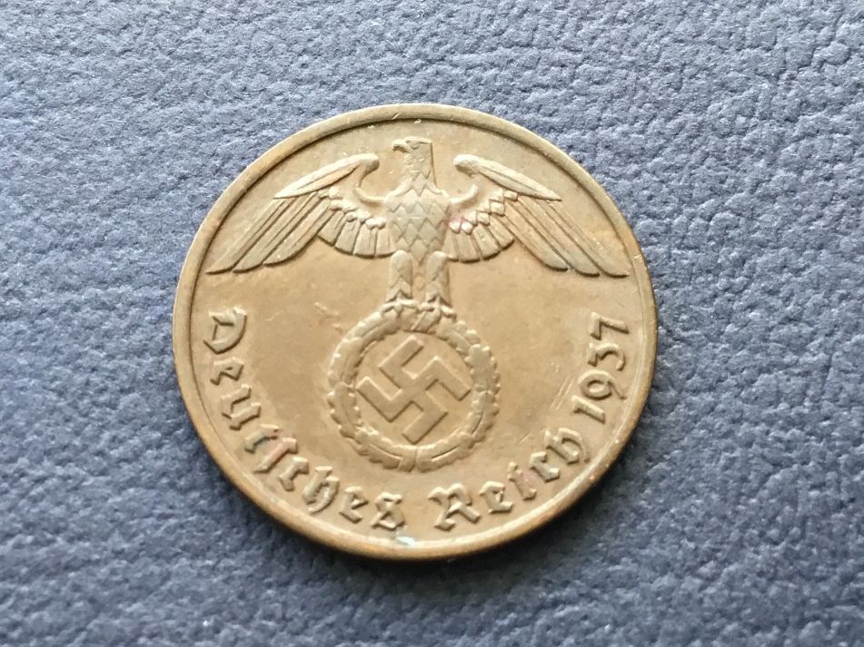 Tutti le monete: 2 Reichspfennig Drittes Reich 1937 D. – Usato da St. Margrethen SG venduto da alfapeugeot10