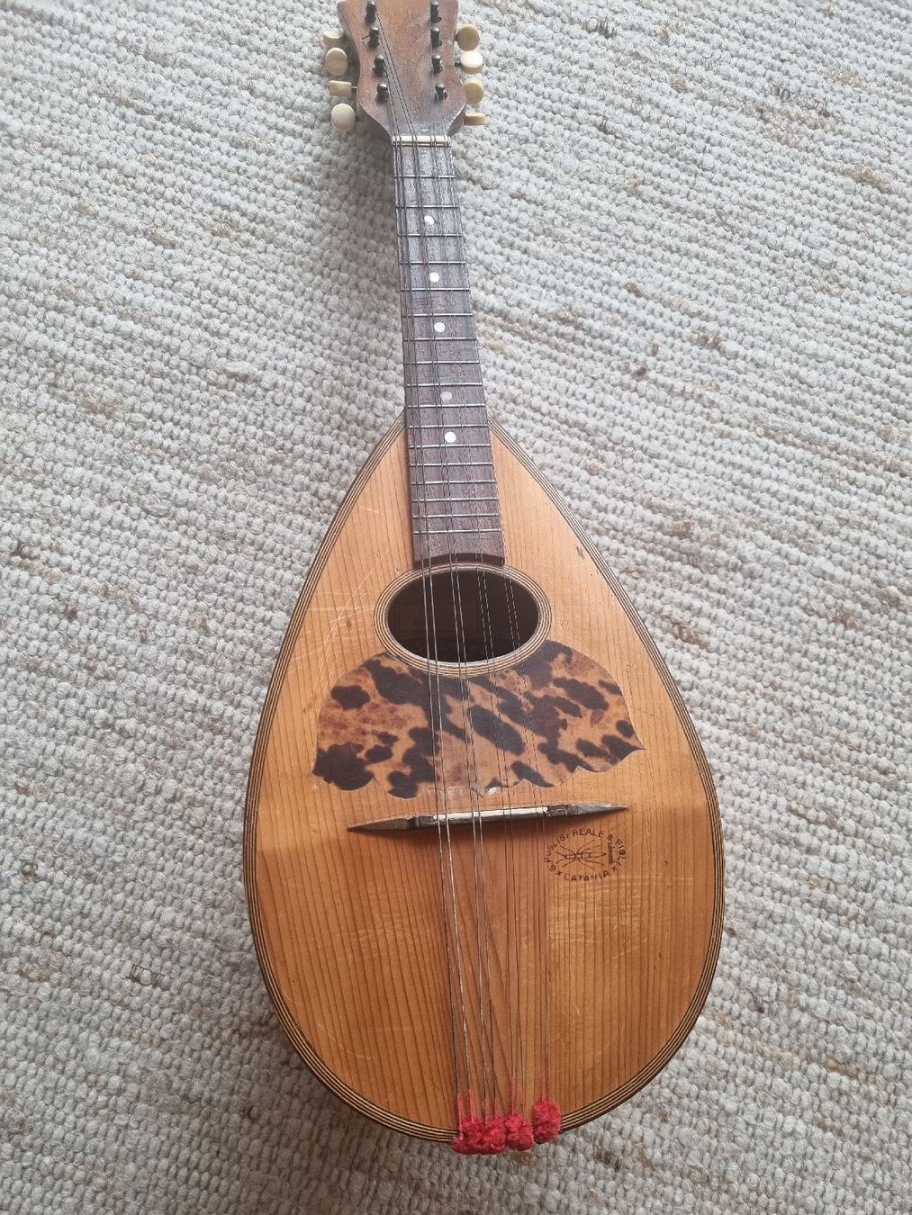 Strumenti musicali: Puglisi Mandoline Catania, Antik, mit Tasche – Usato da Seengen venduto da Anoukian