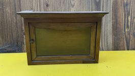 Kleine Wandvitrine antik Biedermeier