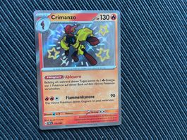 Pokemon Crimanzo Shiny Paldean Fates near Mint