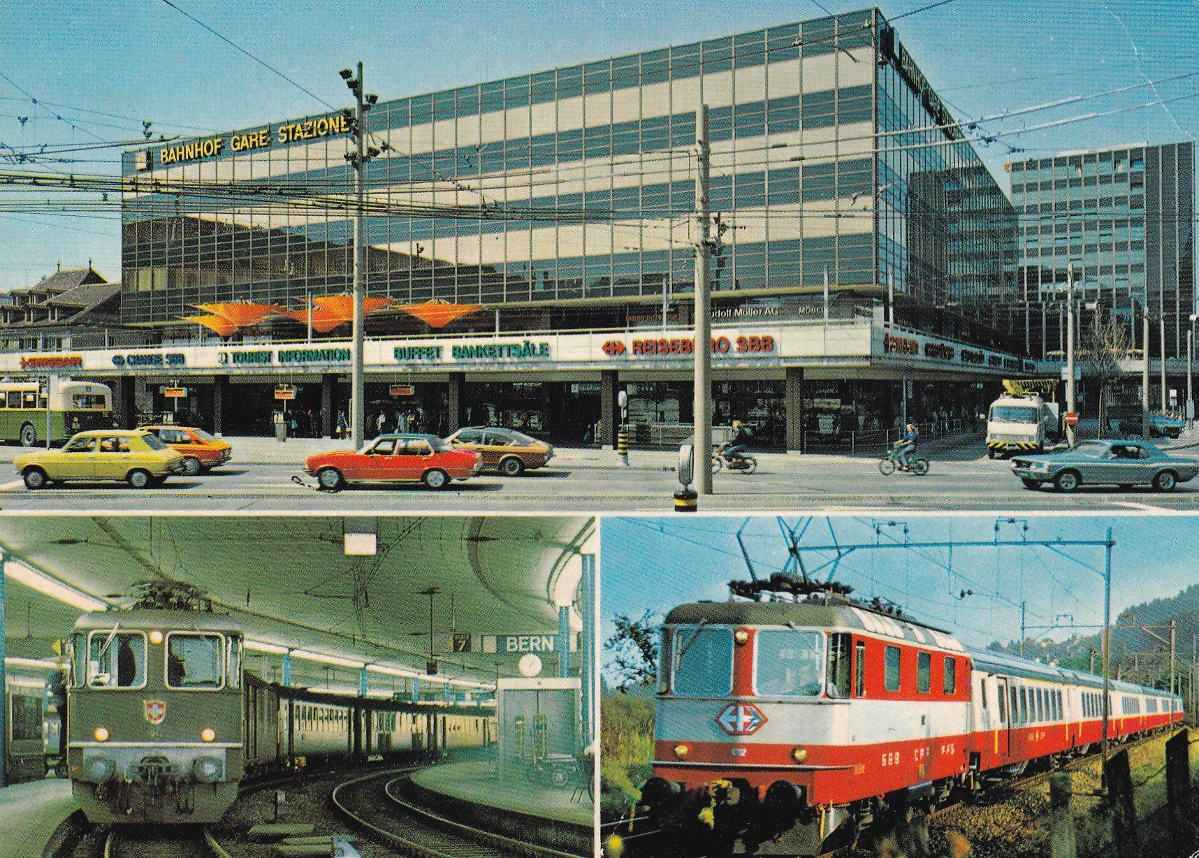 Ansichtskarten: Bern Bahnhof Multivues – Gebraucht aus Cormoret von Pascalll2001
