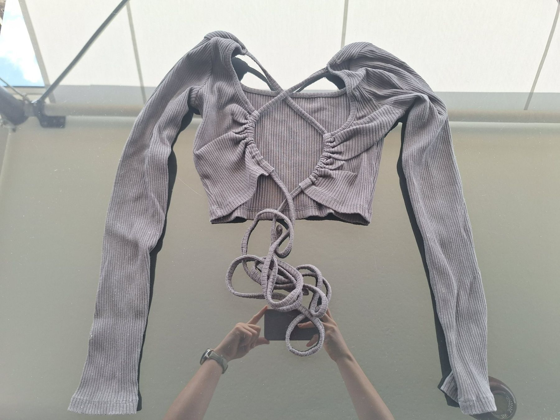 Stradivarius Tops: Croptop langarm Stradivarius Gr. M schwarz – Gebraucht aus Münsingen von lar_hd62 1