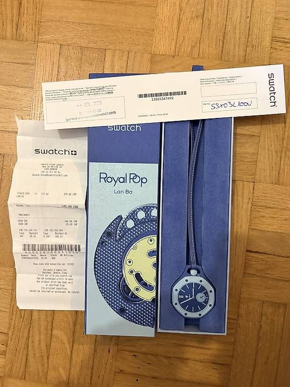 Orologi: Swatch X AP - Lan Ba - Royal Pop - Full Set  – Usato da Carouge GE venduto da mvi_8xfx 1