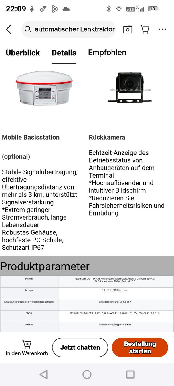 Trattori: Lenksystem mit RTk Wisdom Beidou lezte Chance es zu testen – Nuovo (secondo la descrizione) da Solothurn venduto da Lapi 6