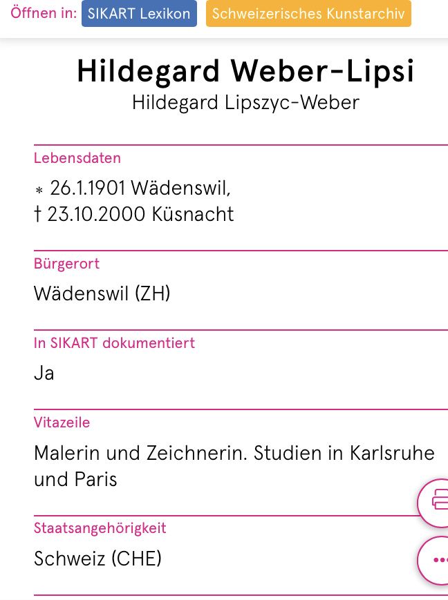 Gemälde: LIPSI HILDEGARD WEBER 1901-2000 – Gebraucht aus Wolfhalden von SecondAntique 8