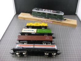 Lima Ae 6/6 mit Güterzug, ohne OVP, H0, DC
