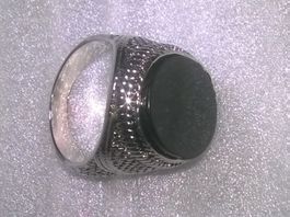 RING MODESCHMUCK,,MIT ECHT ONYX,,,,,GLANZIG