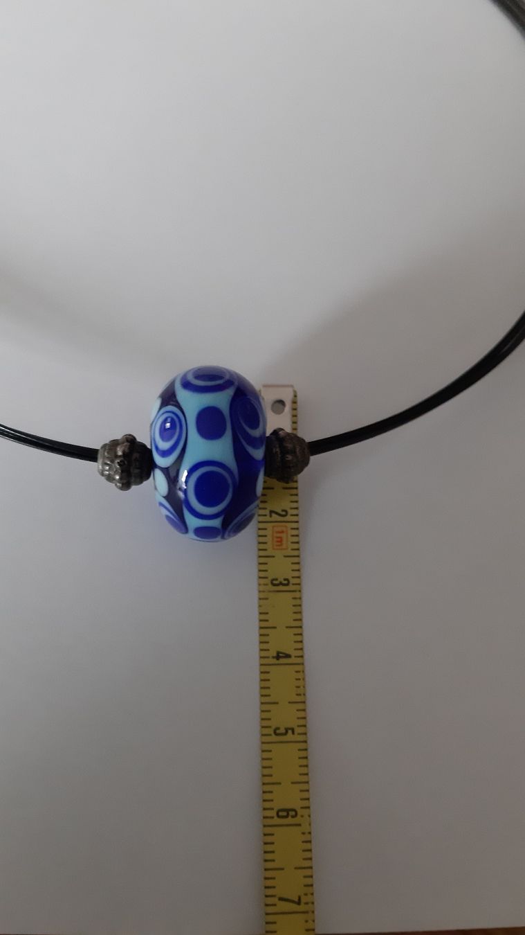 Catenine: Blaue Murano Glas Kette - Einzigartiger Blickfang!  – Usato da St. Gallen venduto da Leika2000 2