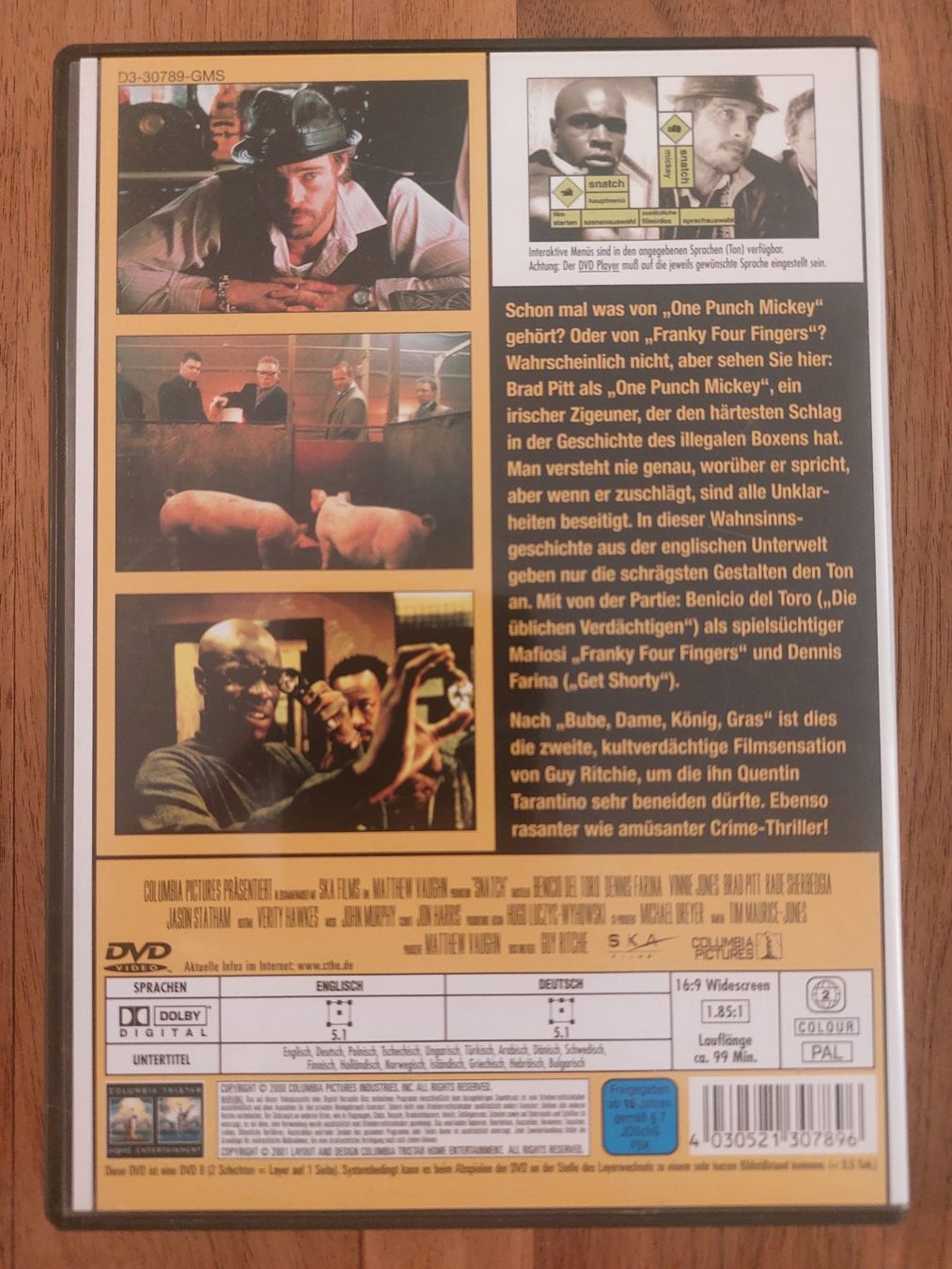 Alle DVDs: DVD - Snatch - Schweine und Diamanten – Gebraucht aus Rheinfelden von FilmAuktion 1