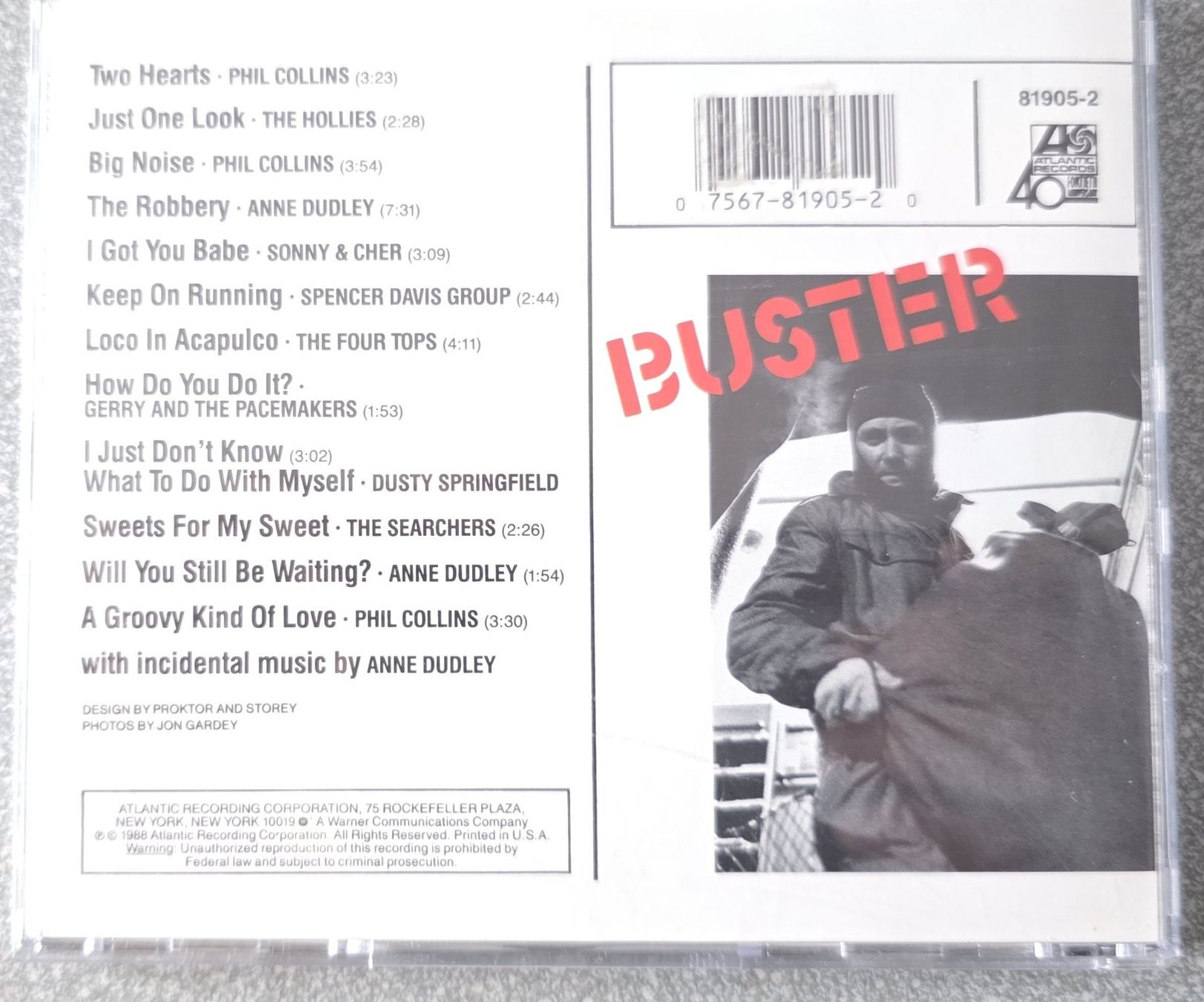 CD: Buster -  Original Motion Picture Soundtrack CD – Usato da Oetwil am See venduto da fineli2 1