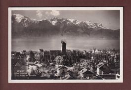 VEVEY - Partie avec l'Eglise St. Martin - 1931