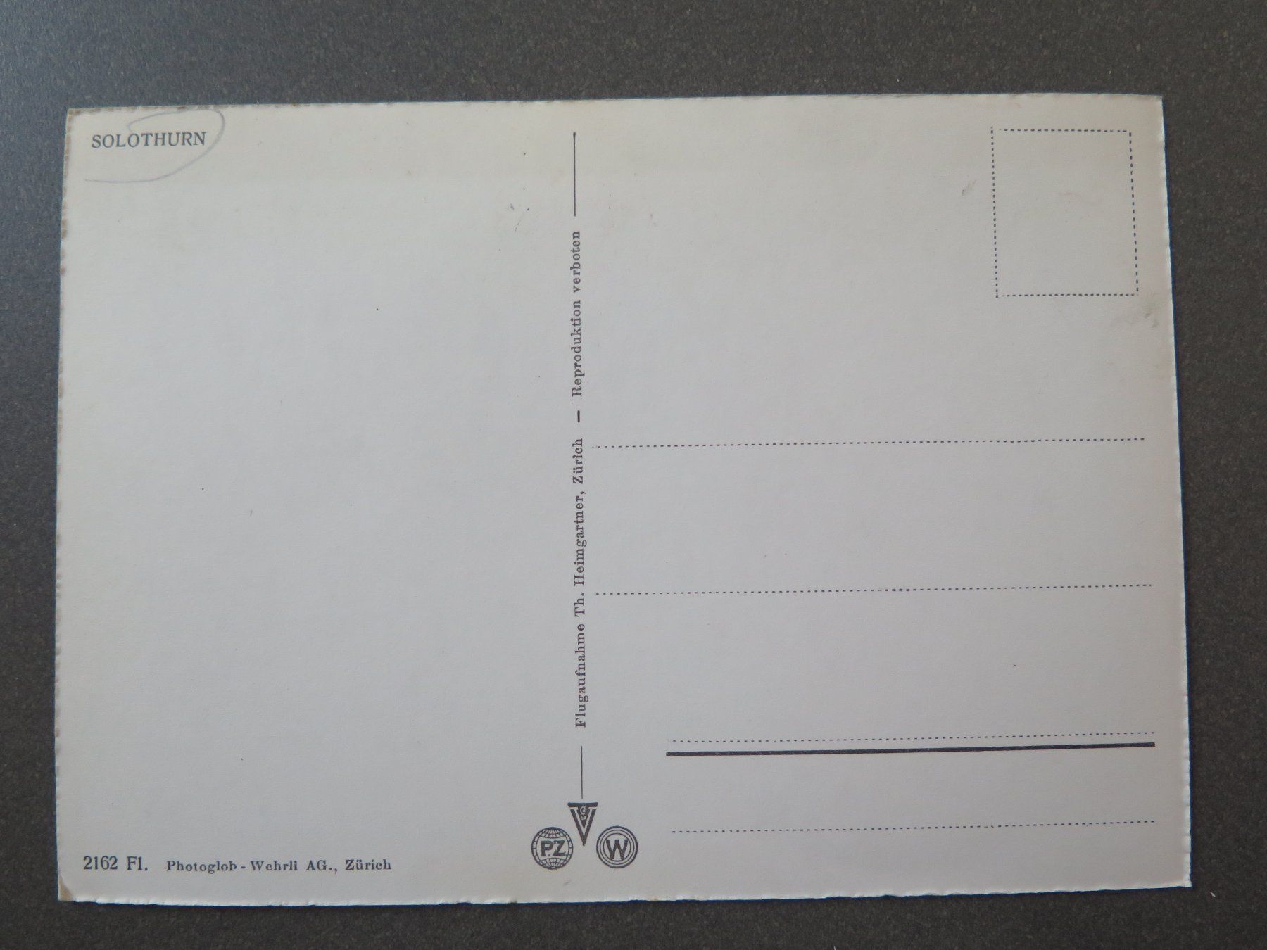 Cartes postales: SOLOTHURN – D'occasion à Wittenbach par lipasal 1