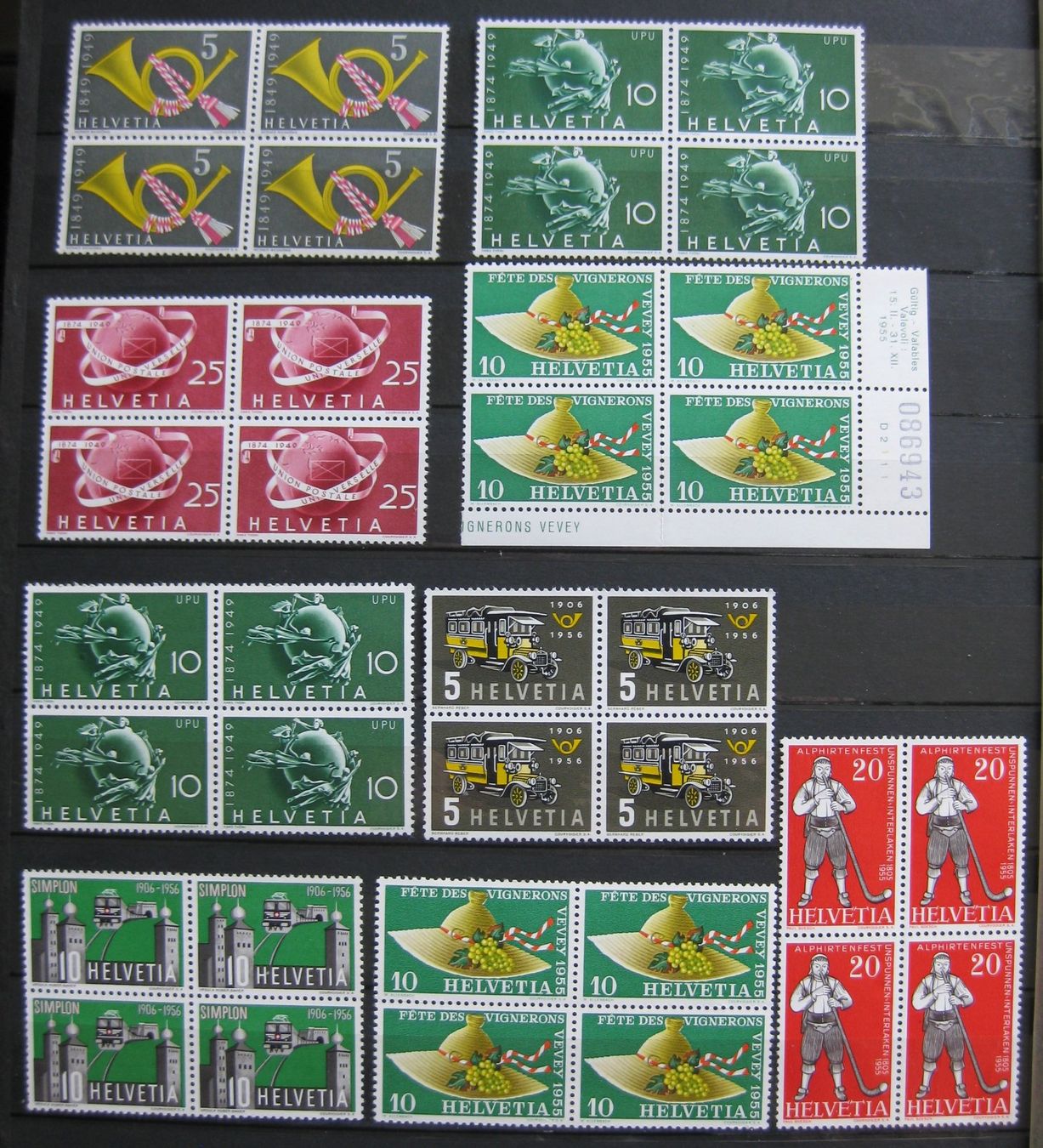 Alle Briefmarken: Viererblöcke postfrisch – Neu (gemäss Beschreibung) aus Frauenfeld von Interessent1 1