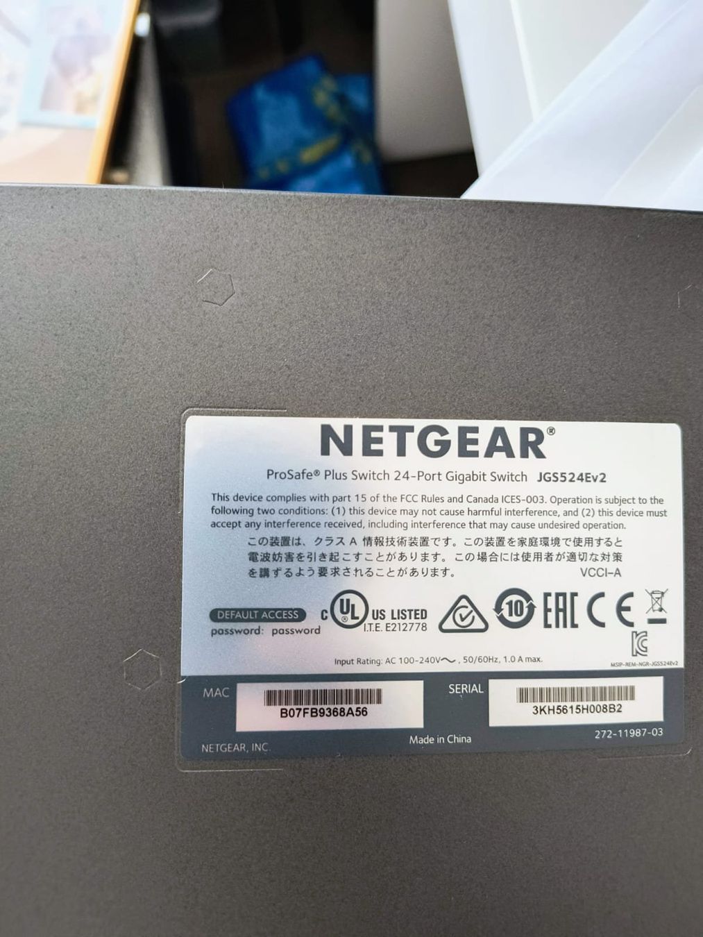 Netgear Hub & Switch: Netgear ProSafe JGS524Ev2 Switch - Top Zustand – Usato da Thundorf venduto da Martin170 2