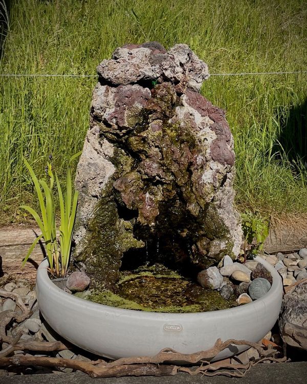 Lava Zierbrunnen für den Garten Kaufen auf Ricardo