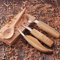 🐭 NEU Schnitzmesser Stechbeitel Set 5-Teilig