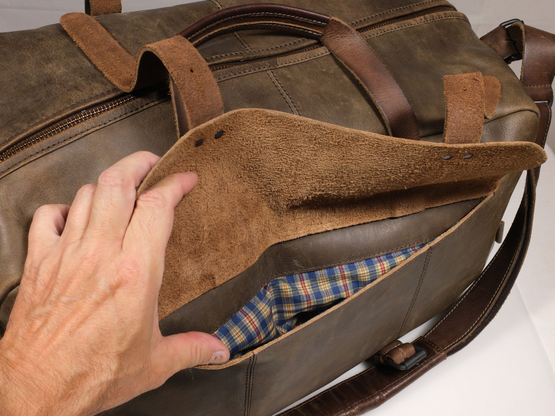 Aunts & Uncles Borse: AUNTS & UNCLES Reisetasche / Weekender, Leder mit Patina – Usato da Lobsigen venduto da Markus_Haenggi_Bern 5