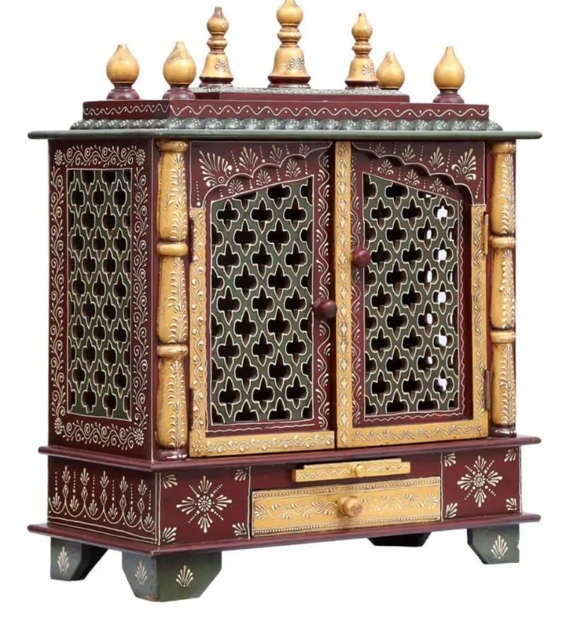 Schränke: Wooden mandir / temple with cupboard – Neu (gemäss Beschreibung) aus Olten von pan_l2rt
