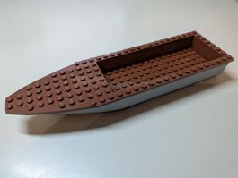 Lego Schiffsrumpf hellgrau/braun [92710c03]