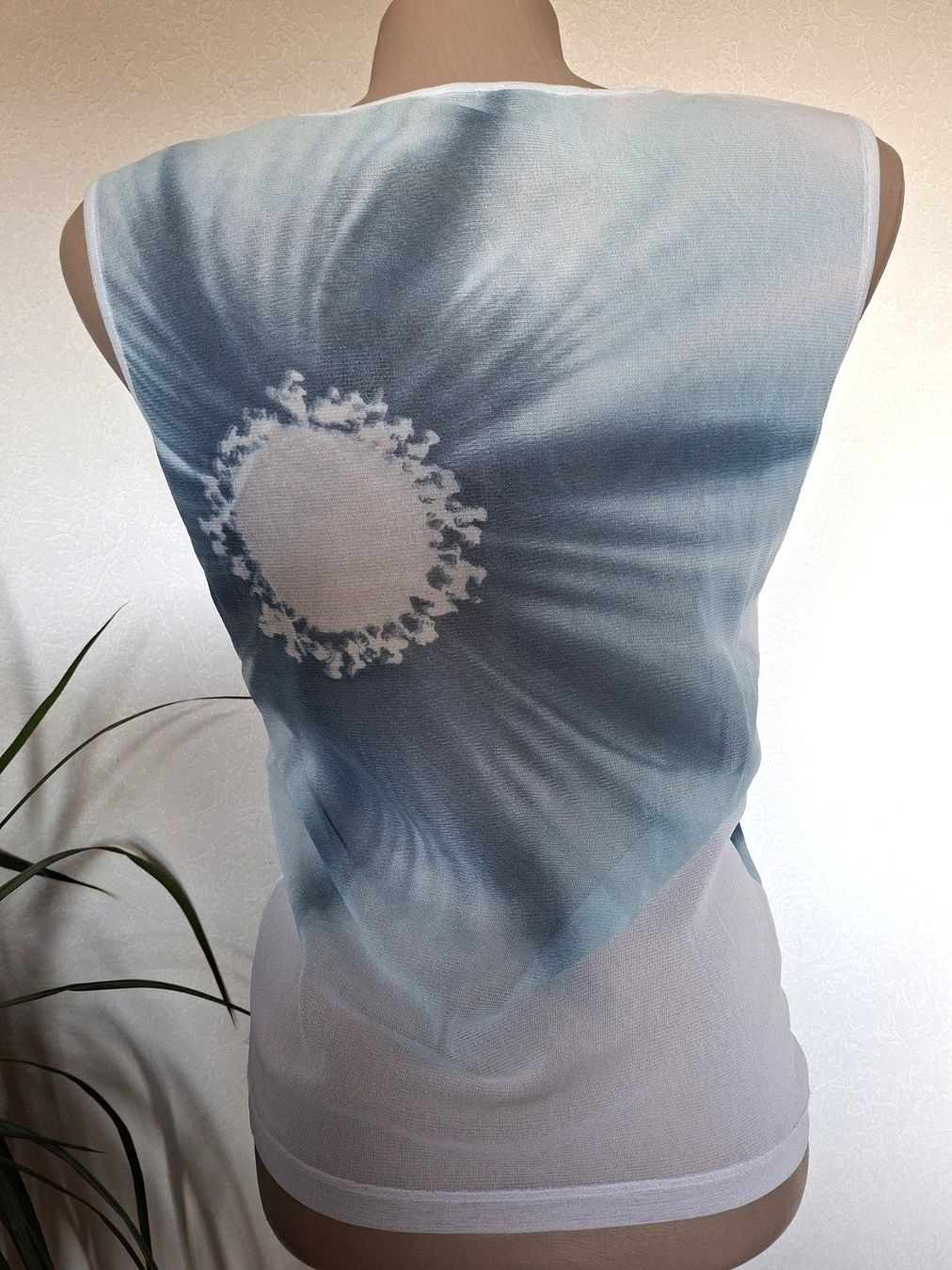 Top: Top sans manche imprimé– Taille S – Usato da boudry venduto da Let_20 2