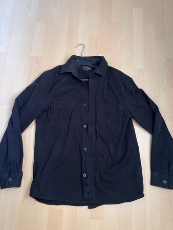 H&M Herrenhemd Jacke Schwarz, Grösse S, Top zustand