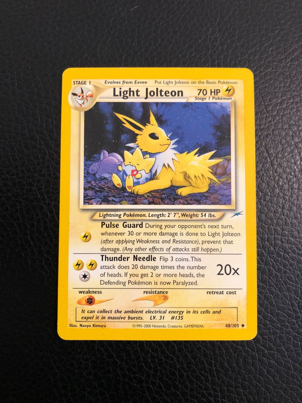 Pokémon Sammelbilder & Trading cards: Neo Destiny - Light Jolteon 48/105 Ab 1 – Gebraucht aus Paradiso von Pkmn10