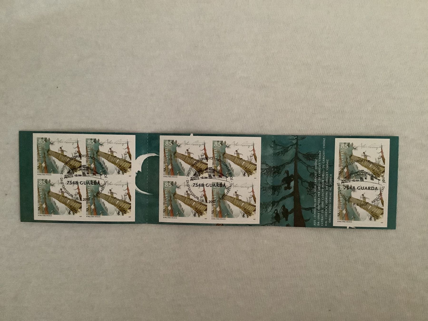 Alle Briefmarken: Markenheftchen Schellen-Ursli ET-Sonderstempel – Gebraucht aus Eppstein Vockenhausen von hightech11 1