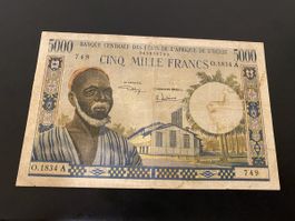 5000 Francs ÉTATS DE L'AFRIQUE DE L'OUEST 1961 P.104Ab