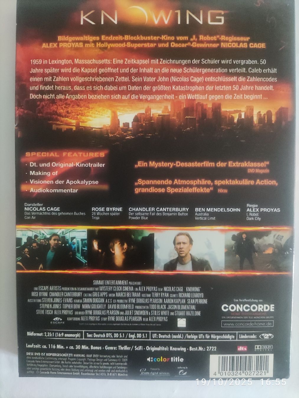 Alle DVDs: Knowing Nicolas Cage – Gebraucht aus Basel von Alacant 1