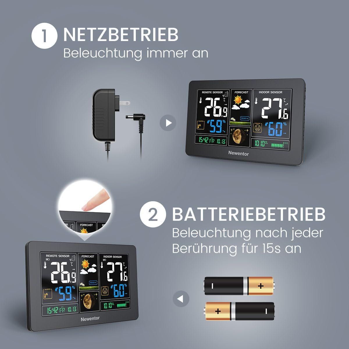 Sonstiges für Haushalt & Wohnen: Wetterstation Funk mit Außensensor – Neu und originalverpackt aus Nuglar von SaleRitter 4