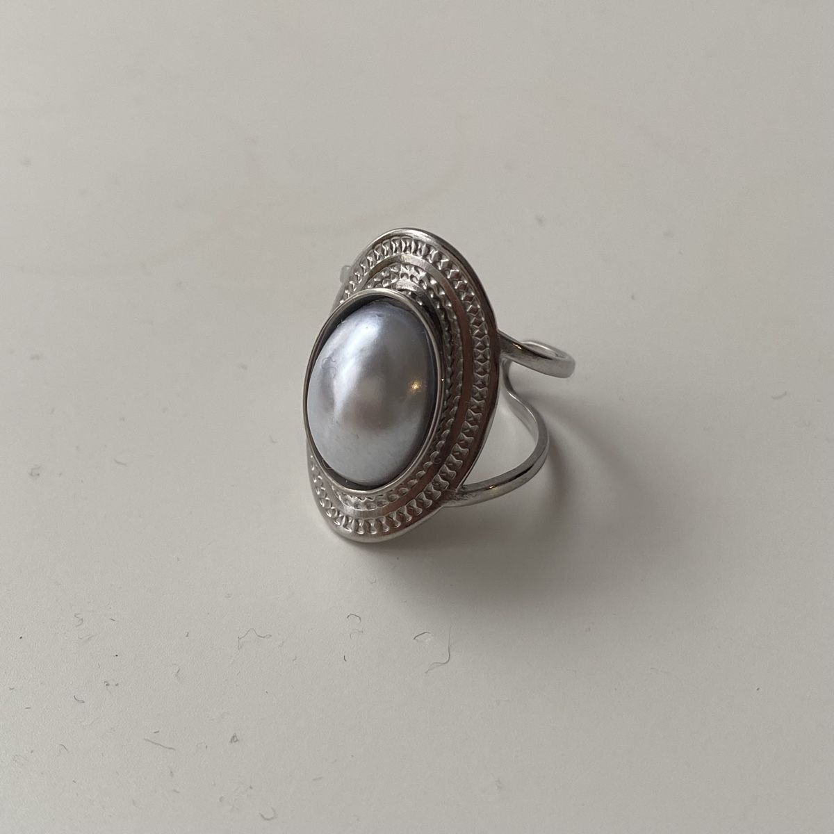 Anelli: Silberne Perle Edelstahl Ring – Nuovo (secondo la descrizione) da Givisiez venduto da dor_xb9k 1