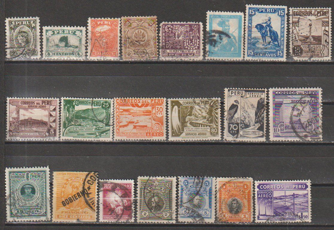 Alle Briefmarken: Pérou variés bon état – Gebraucht aus Crans-Montana von kira56 3