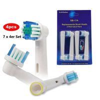 7 x 4er Set Zahnbürstenköpfe für Oral B