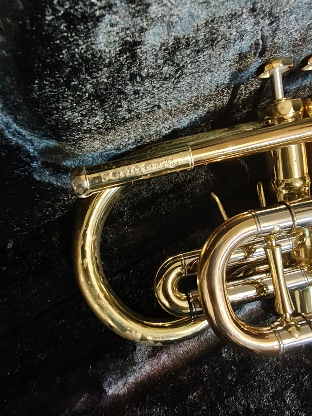 Strumenti musicali: B.Cornet Schagerl  – Usato da Langenthal venduto da Saxophone23 3