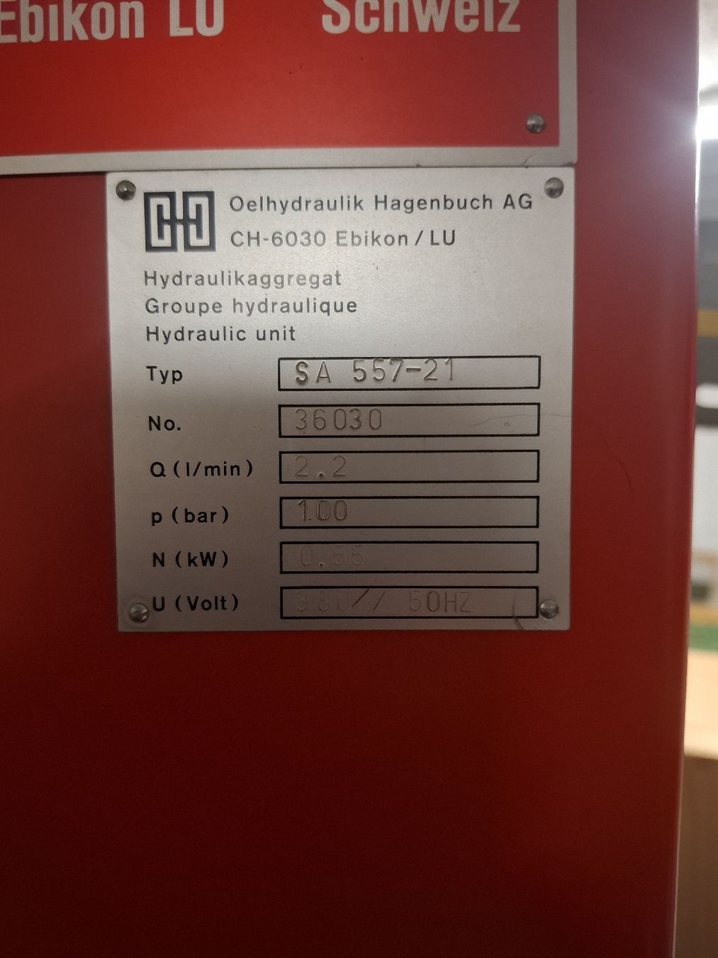 Alle Maschinen: Hydraulikaggregat mit HYDAC Druckspeicher – Gebraucht aus Dietlikon von AlexxanderRoth 1