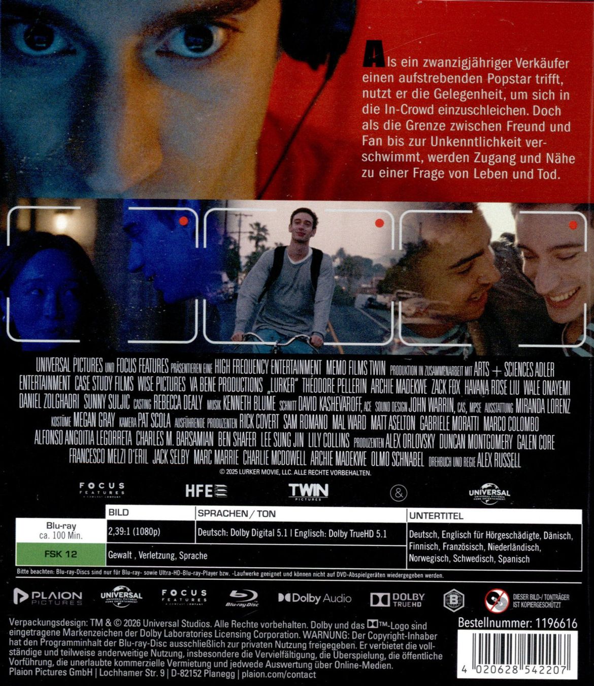 Tutti i DVDs: Lurker Blu-ray ab CHF 1.00!!! – Usato da Langnau i.E. venduto da Little_JoeY 1