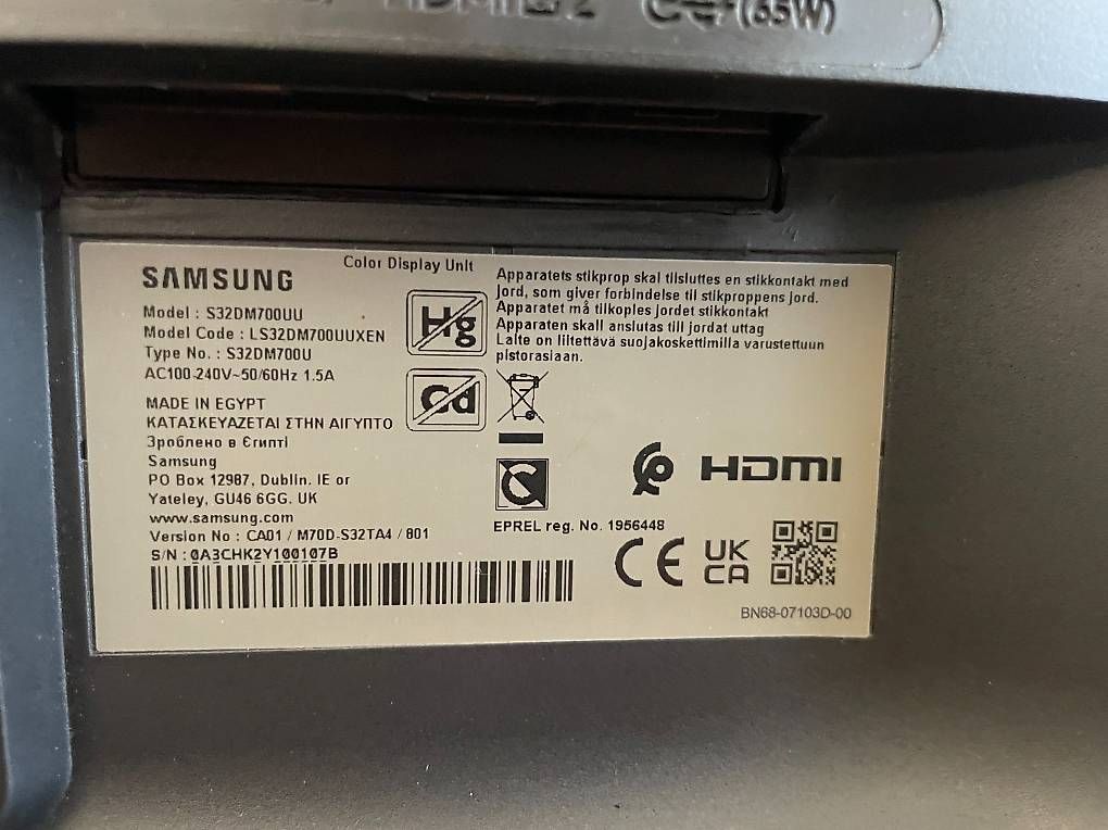 Samsung Monitore: Monitor 32" Samsung S32DM700UU – Gebraucht aus Geuensee von beni_the_animal 2