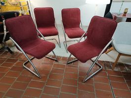 4er Set Girsberger Stühle vintage 70s