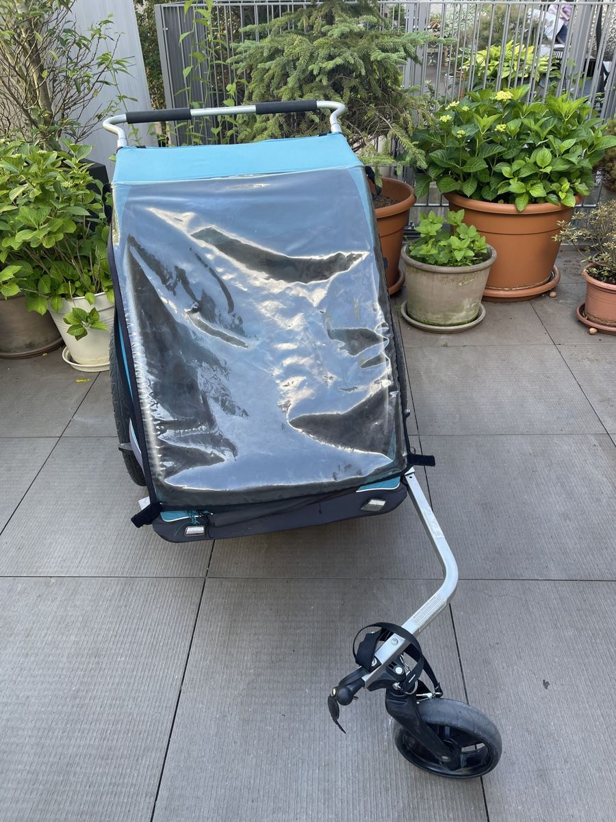 Thule Rimorchi: Thule Chariot CX 2 Kinderveloanhaenger   – Usato da Sursee venduto da evelinesuter1 1