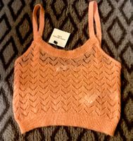 Wolle Alpaka Strick-Top Crop Style  von Zara GR S